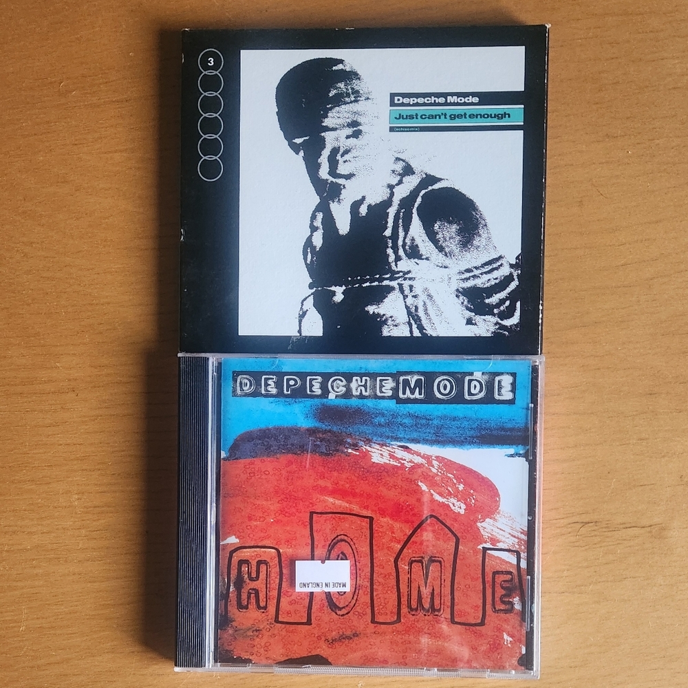 Depeche Mode "Just Can't Get Enough", "Home" - 1990s CD Singles (Lot of 2) 